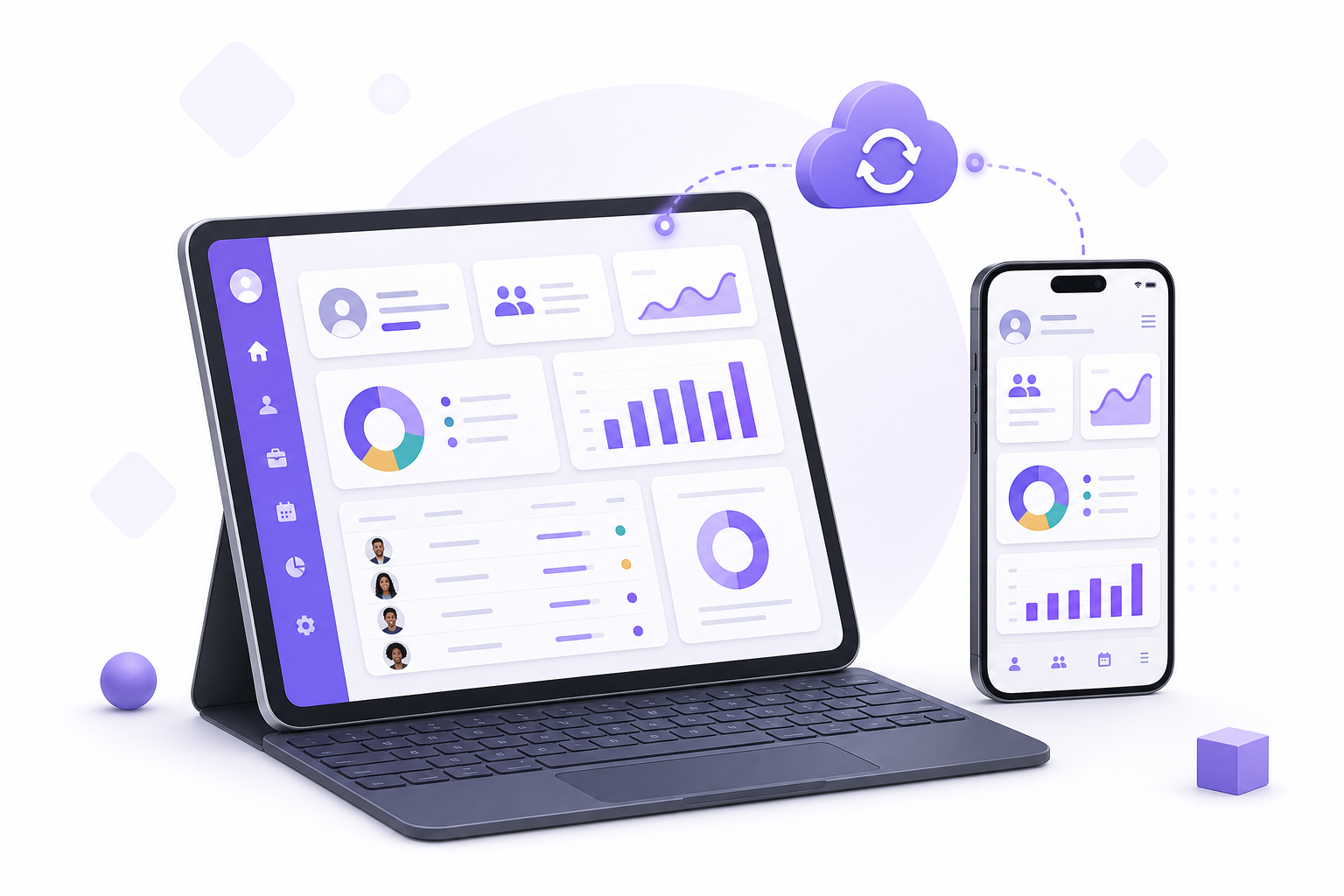 Web Arayüzü + Mobil Uygulama ile dilediğiniz platformdan erişim